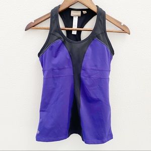 Athleta Turbocharge Tank purple black XS Activewear